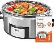 JVVFUU Slow Cooker Liners 6-10 Quart, Cooking Bags Extra Large Size 14"x 22", Slow Cooker Bags Disposable Oval Large For Crock Pot (10 Liners)