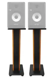 (2) Rockville 28" 2-Tone Studio Monitor Speaker Stands For Behringer NEKKST K5
