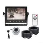 5" Monitor 12v 24v White Dome 4 PIN Heavy Duty Reversing Camera 20m For Caravan