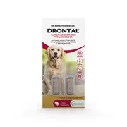 Drontal All Wormer Large Breed Dog Chew 2PK