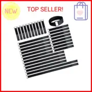 8"12"18"24"30" Hook and Loop Fastening Cable Strap - 30 Pack Reusable Nylon Exte