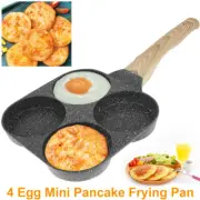 Egg Frying Pan Aluminum 4 Cups Egg Frying Pan Nonstick Mini Egg Cooker qruyC