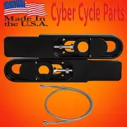 2015 Suzuki DR-Z400SM 4 1/2 to 9" Bolt on Swingarm Extensions & Brake line