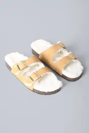 Womens Warm Lined Sliders