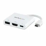 StarTech USB C Multiport Adapter with HDMI 4K, PD, 1x USB 3.0 Type A - CDP2HDUACPW