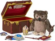 American Girl Harry Potter Hogwarts 8-Piece Trunk with Wand, Plush pet owl, Blank Journal, Faux Feather quill & Ink Well, Acceptance Letter, Express Train Ticket, and Albus Dumbledore Trading Card