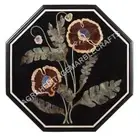 24" Marble Console Outdoor Table Top Marquetry Floral Inlay Furniture Decor E591