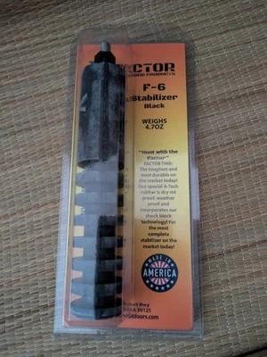 BOW HUNTING X - Factor Outdoor Product 6" Stabilizer Black F6 - NEW