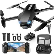Drone with Camera, 2K HD FPV Drone with Brushless Motor, Altitude Hold, Gestu...