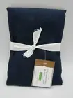 Pottery Barn Classic Belgian Flax Hemstitch Table Runner 108" Sailor Blue #9971Z