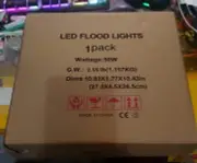 RGB LED Flood Light 50W 110V Outdoor Wall Floodlight RGB Spotlight Waterproof US