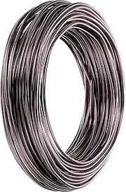uxcell 3.5mm Bonsai Training Wire, 1 Roll Floral Wire Stems Anodized Aluminum Tree Wire 95.1 Feet for Gardening Branch Fixing, Brown