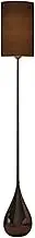 Iron Floor Lamp Retro Living Room Bedroom Floor Lamp Cloth Lampshade Floor Lamp Floor Lamp with Foot Switch