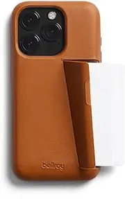 Bellroy Phone Case – 3 Card for iPhone 15 Pro Max (Leather iPhone case, Phone Wallet) - Terracotta