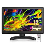 12" HDMI IPS Display Video Screen External Monitor for Laptop Security Camera PC