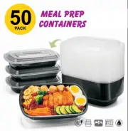 ReMeal Prep Containers with Lids, Microwavable , Freezer Safe, 50 Pack