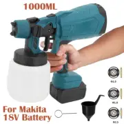 Cordless Paint Airless Sprayer Fence Wall Electric Spray Gun For Makita Battery