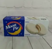 Original Moon Pie Minis 6 Mini Pies VANILLA Marshmallow Sandwich 6 Oz Box