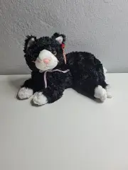 Ty Beanie Baby - BOOTIES The Retired Black/White Cat (Vintage 2002) New-Mint