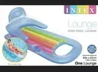 Intex King Kool Lounge Inflatable Swimming Pool Lounger with Headrest