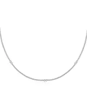 Ania Haie Silver Cross Station Necklace