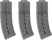Dart Zone Pro-Series 15-Round Standard-Length Dart Magazine 3-Pack, Gray (6239LMA-M)
