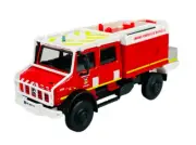 BBURAGO MERCEDES-BENZ UNIMOG U5000 FIRE BRIGADE 1:50 32017 DIE CAST METAL NEW