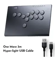 Haute42 Aluminium Alloy joystick Arcade Hitbox Leverless Controller Controle Arcade For PC/ Ps4 / ps5/Steam Fightstick Hitbox M12 Plus 1.5M3M