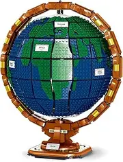 The Globe Mini Building Set Model for Adults,2514 Pcs Build Home Decor World map Spinning Globe Gifts for who Love Travel and Geography,New 2023(Not Compatible with Lego Blocks)