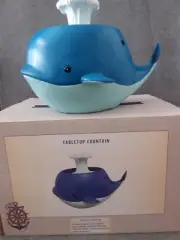 CRACKER BARREL ~UNIQUE "WHALE TABLETOP FOUNTAIN " 13"L~ NEW IN BOX~ (LAST ONE)