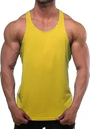 [VgueElegc] Men's Bodybuilding Training Stringers Tank Tops Stringer Muscle Tank Tops for Men Male Stringer Tank Top