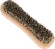 Baluue 1Pc Double Sided Wooden Shoe Cleaning Brush Soft Bristle Portable Scrubbing Tool for Shoe Care Durable and Odorless Design for Easy Cleaning of Shoes and Boots