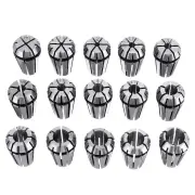 Machifit 15pcs ER11 1mm to 7mm Spring Collet SetCollet Chuck for CNC Milling Lathe Tools