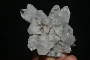 Pointed apophyllite on chalcedony mineral specimen india #539