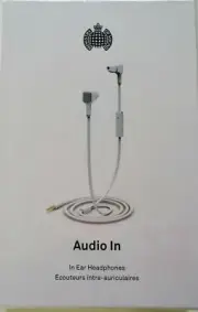 Brand New Ministry of Sound Audio In Noise Isolating In-Ear Headphones White