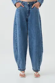 Blues Denim Barrel Jeans