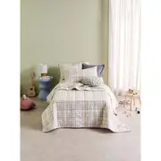 Linen House Kids Playground Home Bedding Coverlet w/ Pillowcase Set - Orange