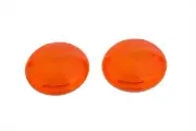 Turn Signal Amber Stock Style Lens Set fits Harley Davidson