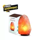 Natural Himalayan Rock Salt Lamp - Large 6” Air Purifying Crystal Night Lamp
