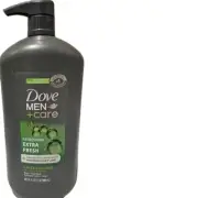 Dove Men+Care Extra Fresh Refreshing Hydrating Face and Body Wash 32 fl oz new