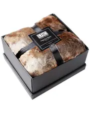 Lavish Home Luxurious Zobel Throw Blanket With Gift Box