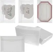 Lind Kitchen Transparent Frosted Translucent Sulfate Envelope 7X10cm Creative Ins Style Simple European Literature Postcard Sealing Paper