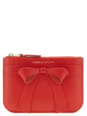 [Comme Des GarçOns Wallet] Comme Des GarçOns Wallet-Bog Bow Portafogli Rosso-Donna OS