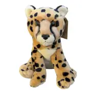 Aurora Destination Nation Realistic Cheetah Cat Stuffed Animal Plush Toy 11” NWT