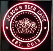 Custom coors light Beer LED Sign Personalized non neon