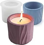 Wehous Resin Jar Mold, Wave Texture Candle Holder Silicone Molds for Epoxy Resin, Unique Storage Container Candle Vessels Jewelry Trinket Holder Plant Pot Concrete Cement Mold DIY Craft Home Decor