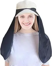 [Toeloioh] Multifunctional UV Sun Protection Neck Drape, 2-in-1 Adjustable Sun Protection Mask for Face & Neck.for Most Caps