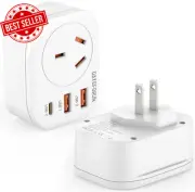 Japan Travel Adapter 2-Pack,AU to Japan Power Plug,Type A for Multiple Countries