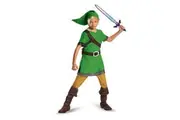 Nintendo - Legend of Zelda Link Classic Kids/Childrens Costume Size 7-8