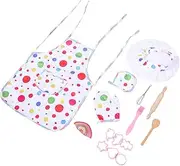 Toyvian Boy Girl Chef Role Play Costume Boy Girl Cooking Apron with Hat Baking Tools Pretend Play Kitchen Supplies for Boys Girls Develop Culinary Skills Imagination